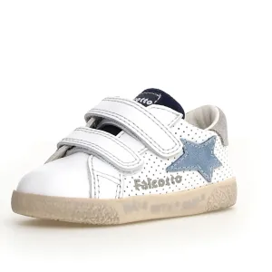 Falcotto Boy's Alnoite 2 Vl Casual Shoes - White-Celeste