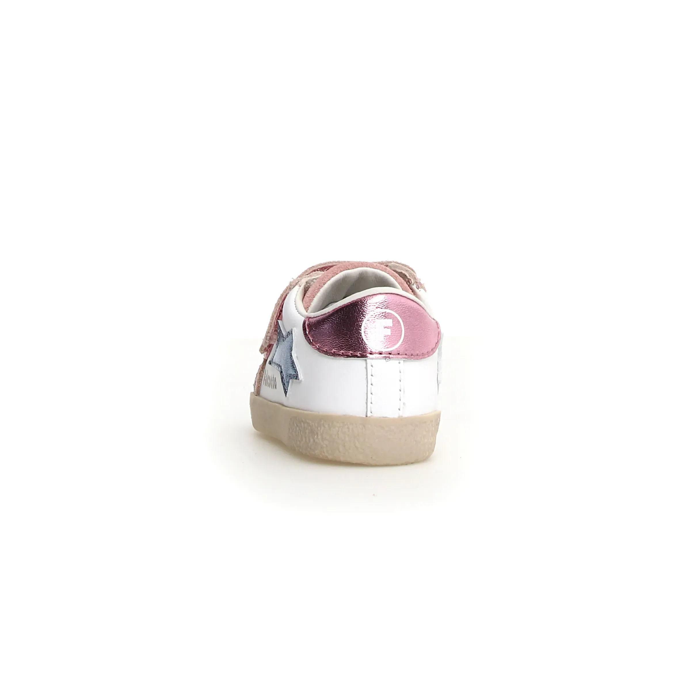 Falcotto Girl's Alnoite 2 Vl Casual Shoes - Metallic Silver / White / Cipria