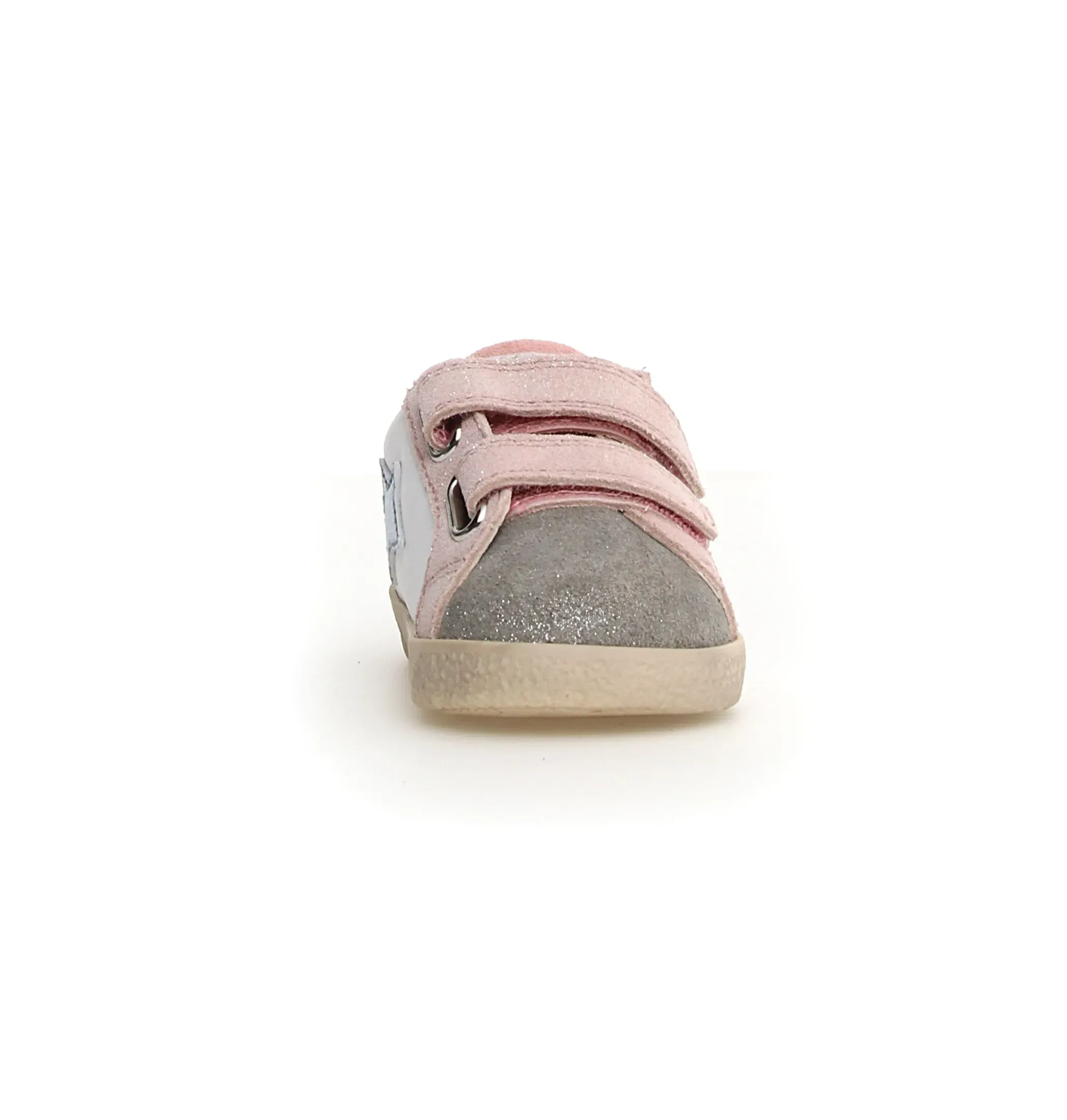 Falcotto Girl's Alnoite 2 Vl Casual Shoes - Metallic Silver / White / Cipria