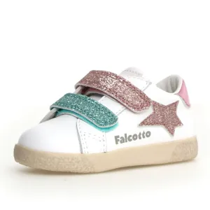 Falcotto Girl's Alnoite 2 Vl Casual Shoes - White / Pink