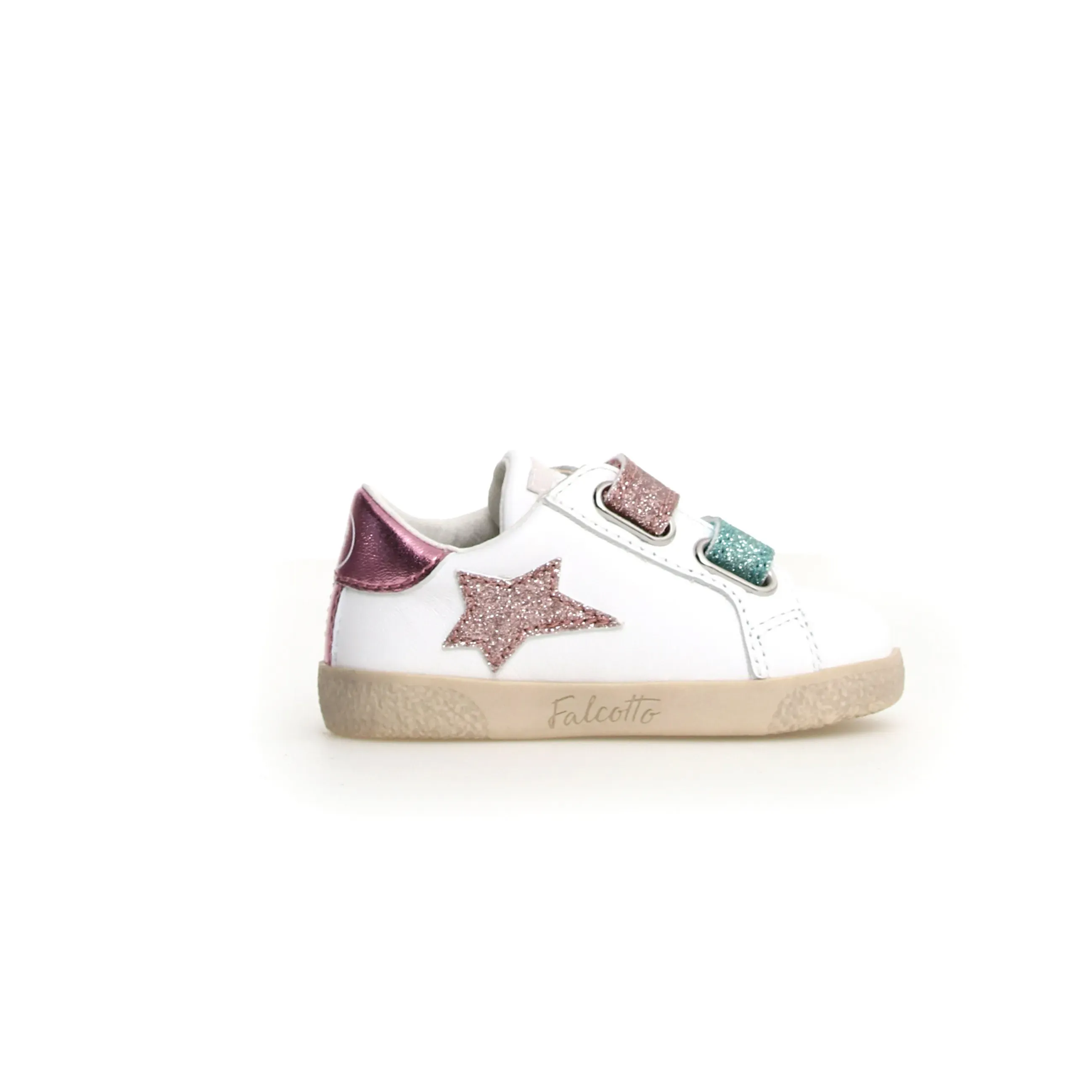 Falcotto Girl's Alnoite 2 Vl Casual Shoes - White / Pink