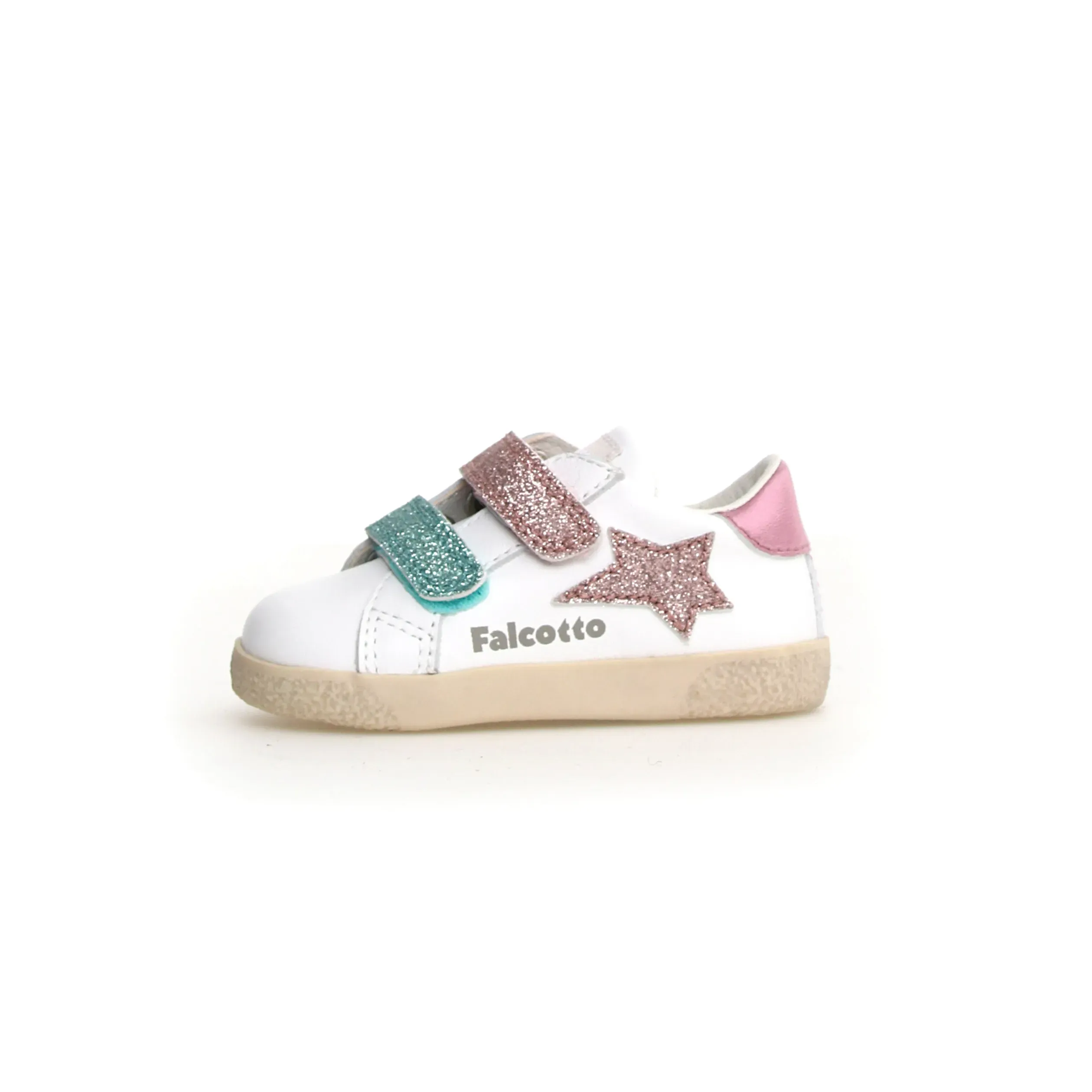 Falcotto Girl's Alnoite 2 Vl Casual Shoes - White / Pink