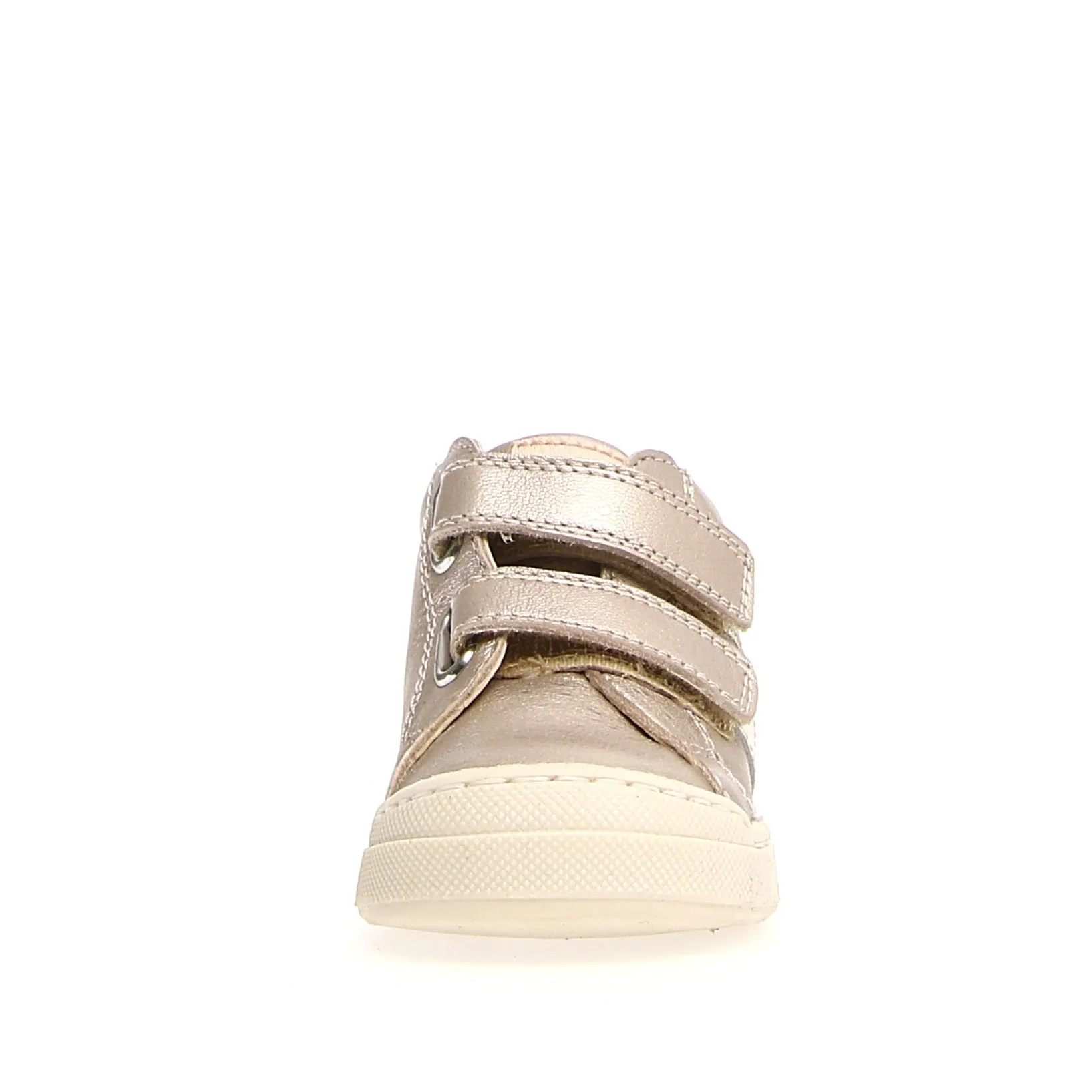 Falcotto Girl's Gazer VL Sneakers, Metallic Pebbled/Calf Cipria