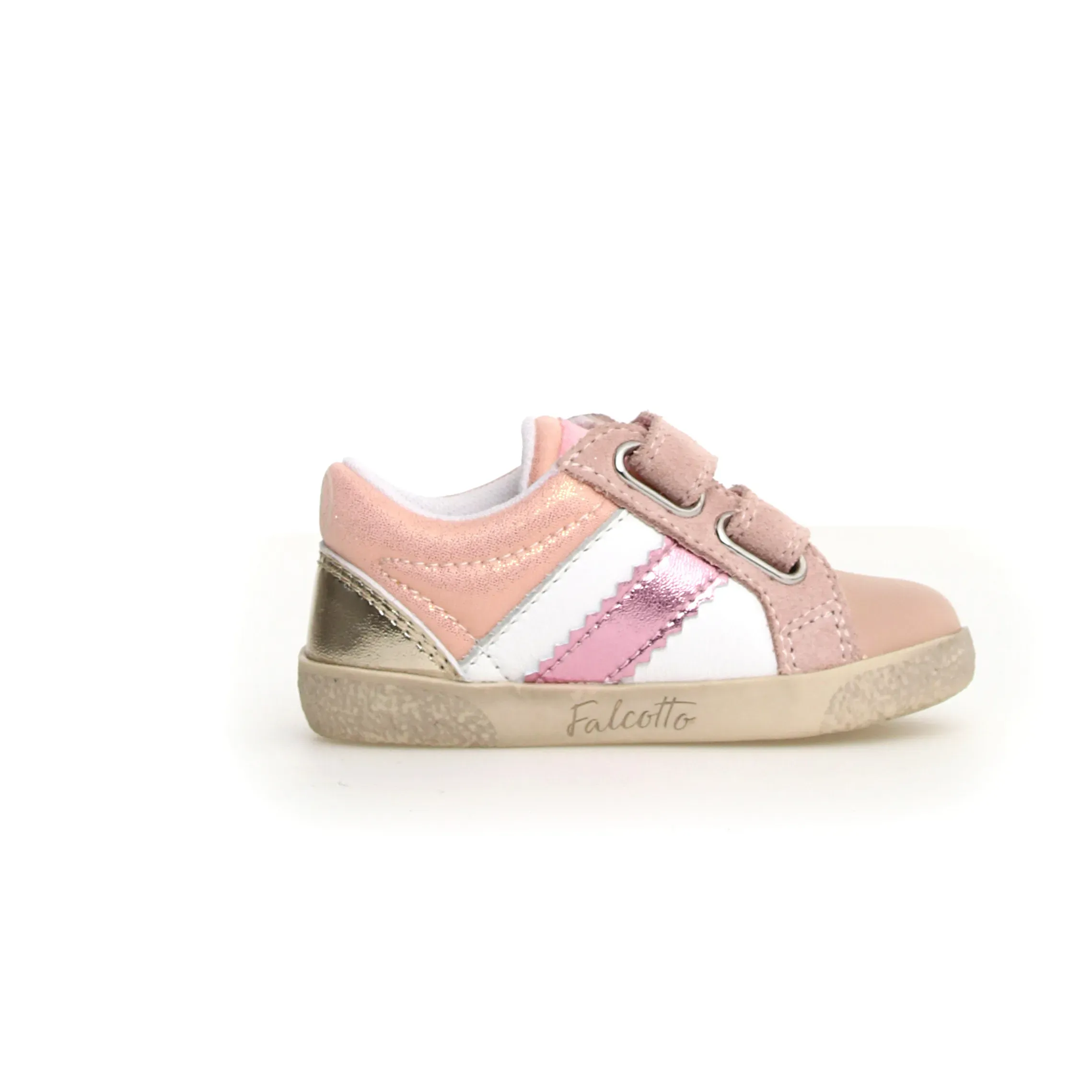 Falcotto Girl's Kilde Low Vl Casual Shoes - Metallic Cipria / White / Platinum