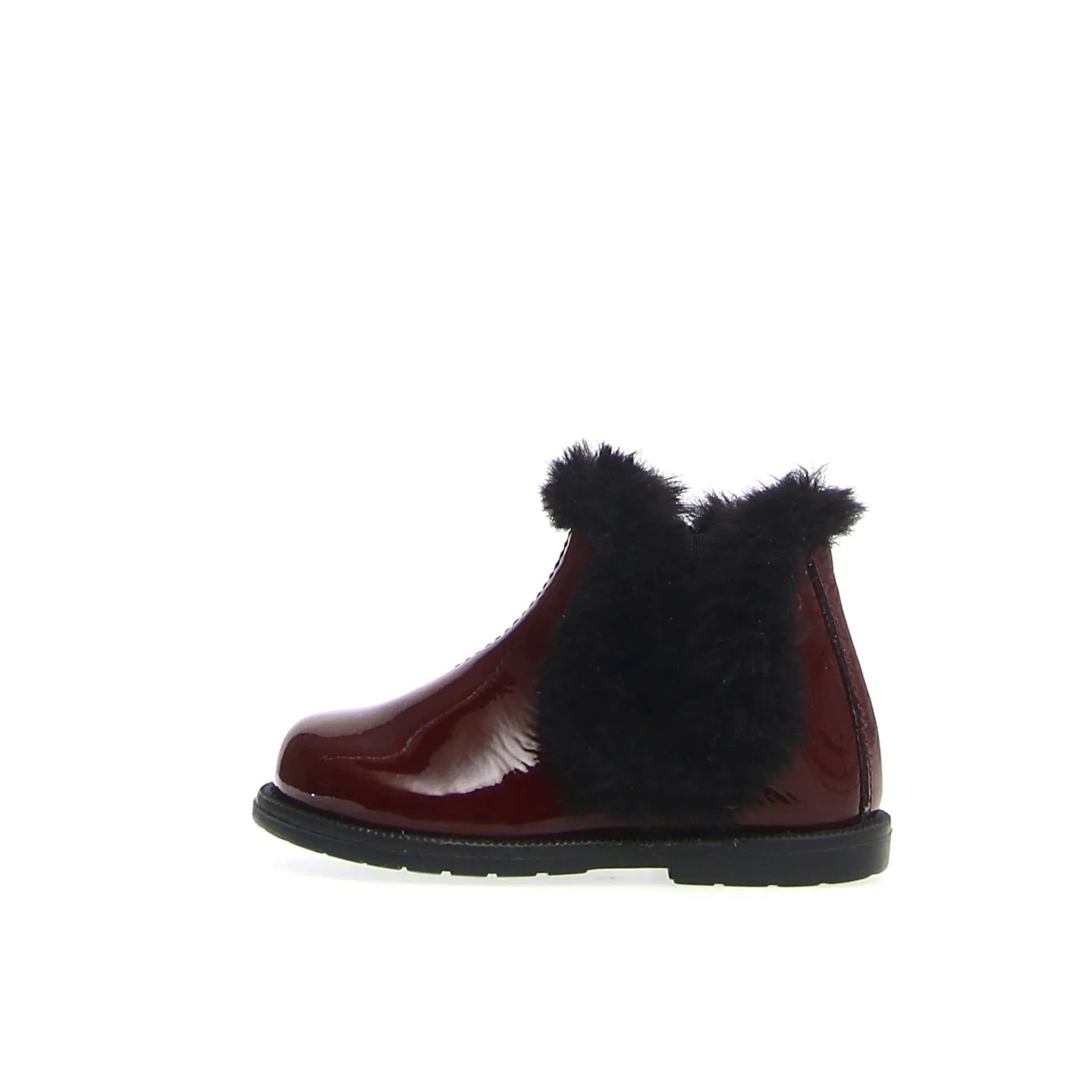 Falcotto Girl's Winter Wood Fur Shoes, Bordeaux