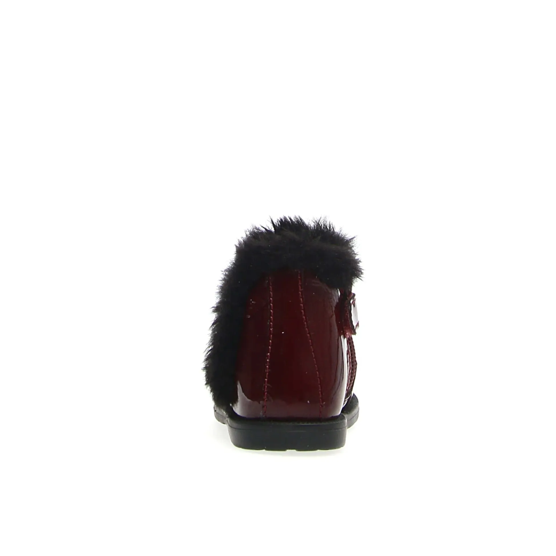 Falcotto Girl's Winter Wood Fur Shoes, Bordeaux