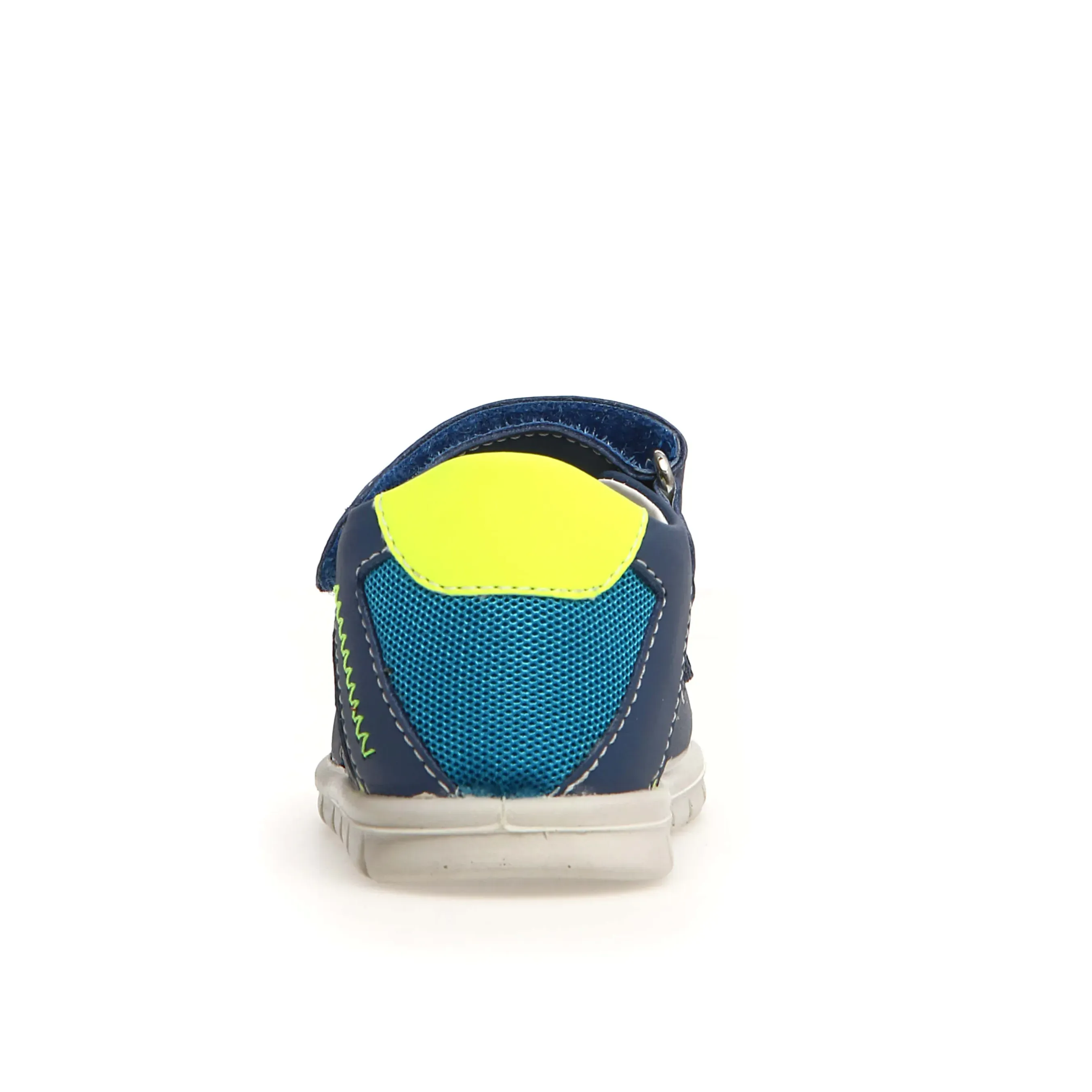 Falcotto Glimmery Boy's and Girl's Sandals - Azure/Yellow Fluo