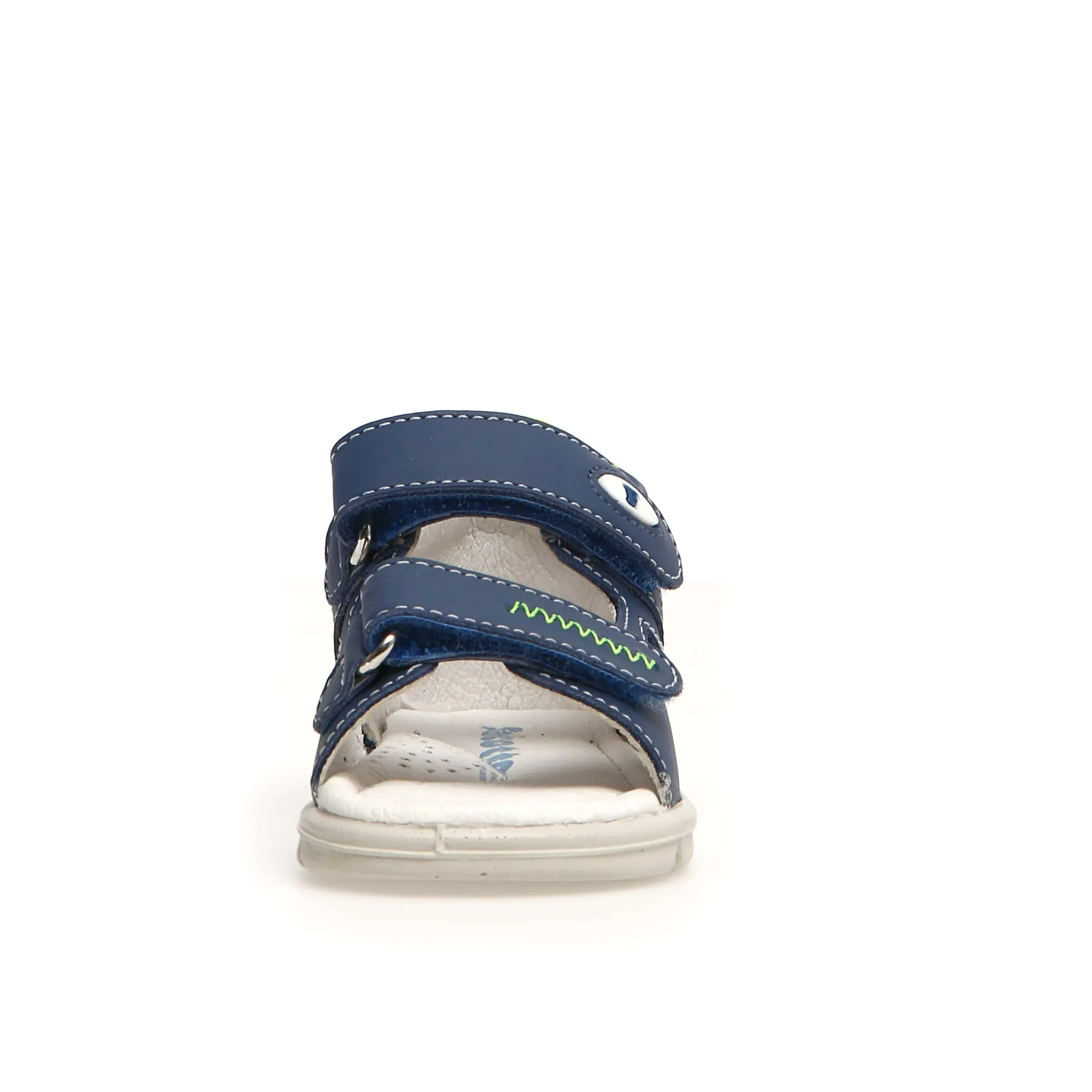 Falcotto Glimmery Boy's and Girl's Sandals - Azure/Yellow Fluo