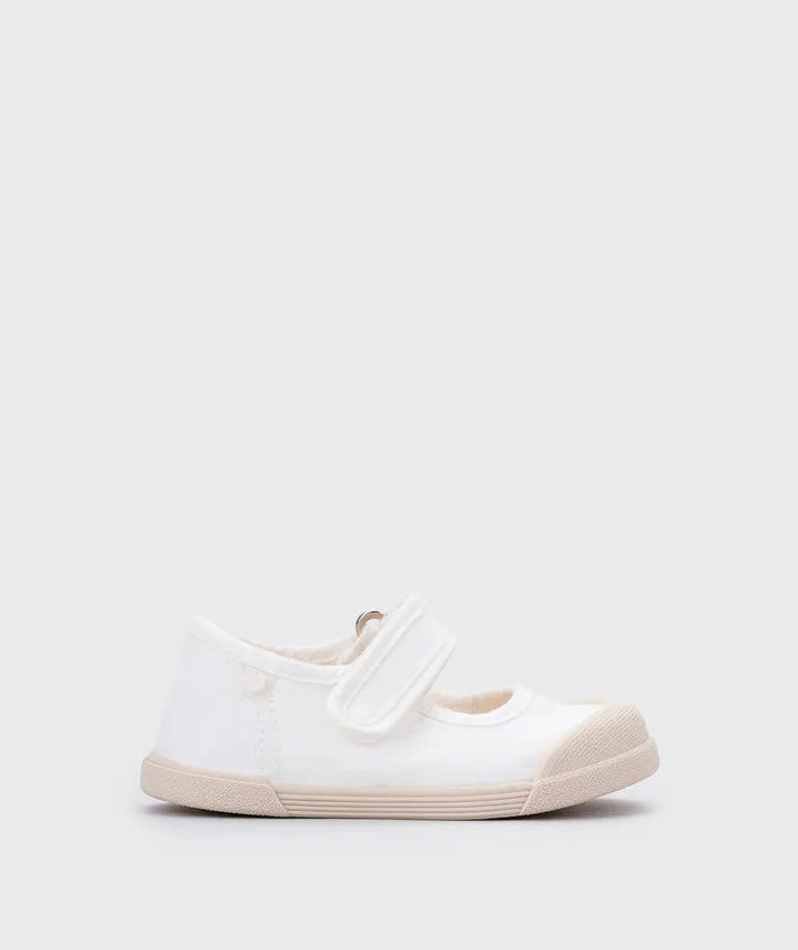 Igor Girl's Lona Mercedes Shoes - Blanco