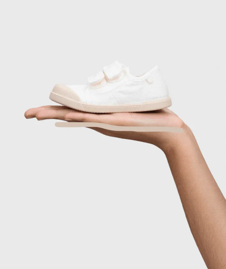 Igor Girl's Lona Mercedes Shoes - Blanco