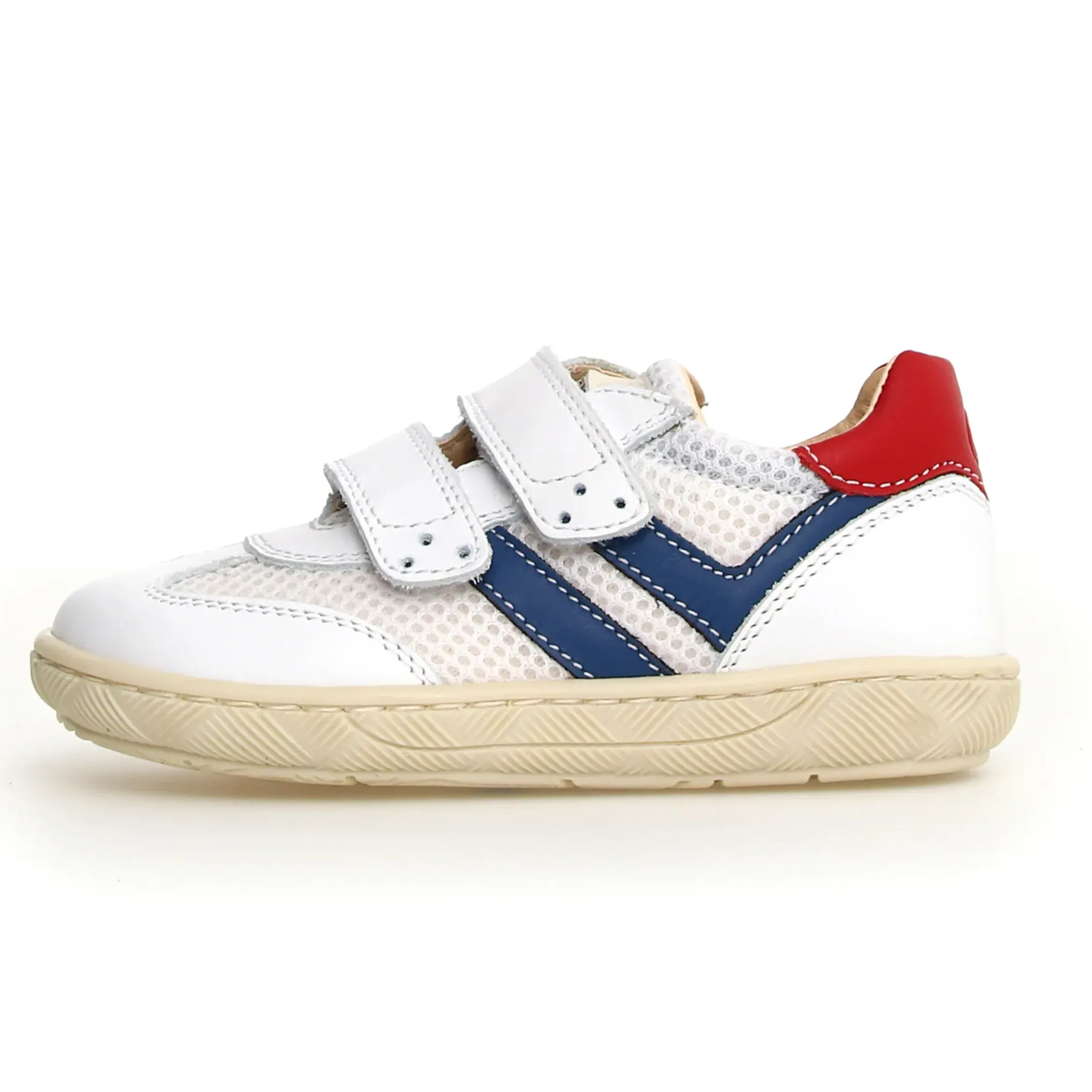 Naturino Boy's Kevis Casual Shoes - White / Red / Bermuda
