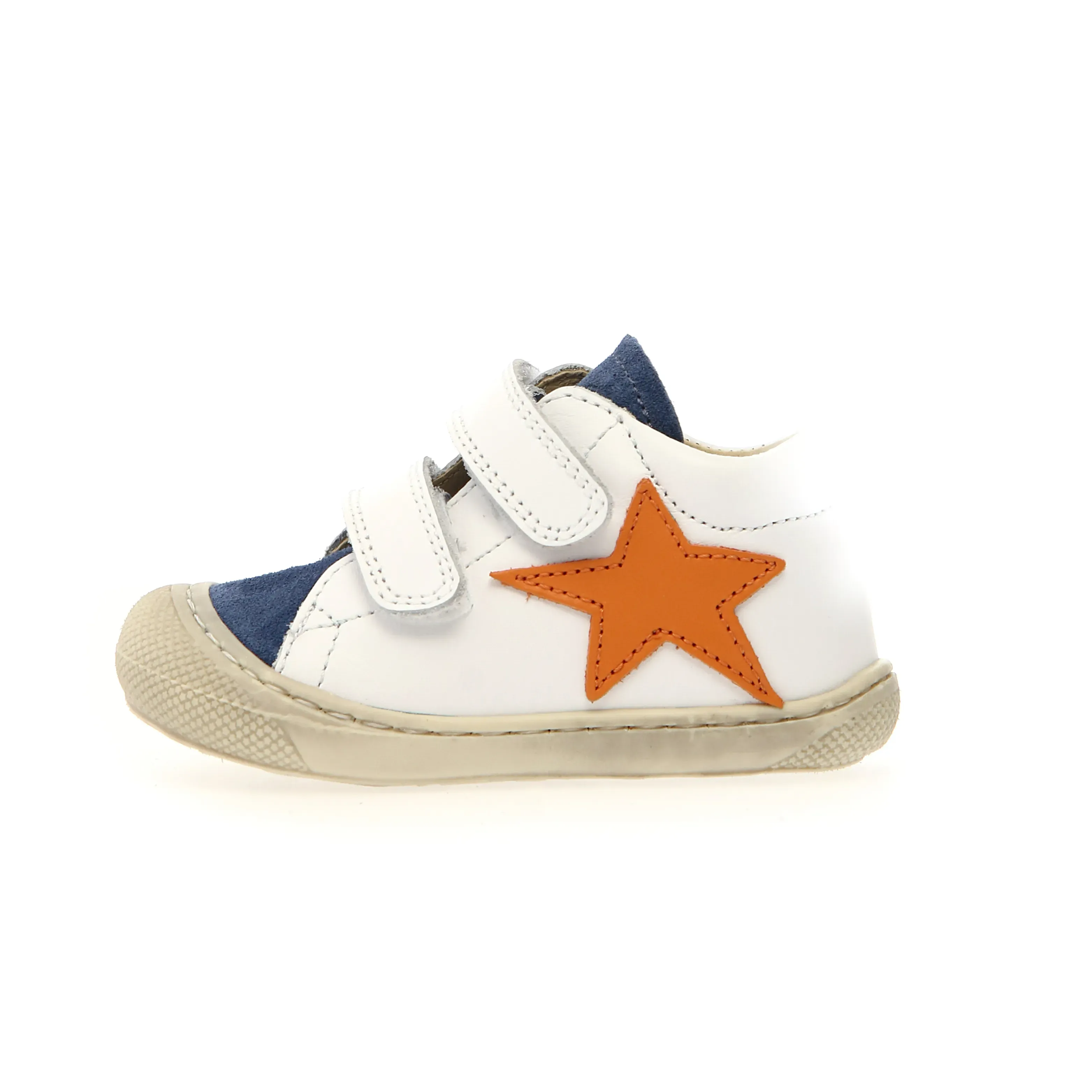 Naturino Boy's Kolde Vl Casual Shoes - White / Azure / Orange