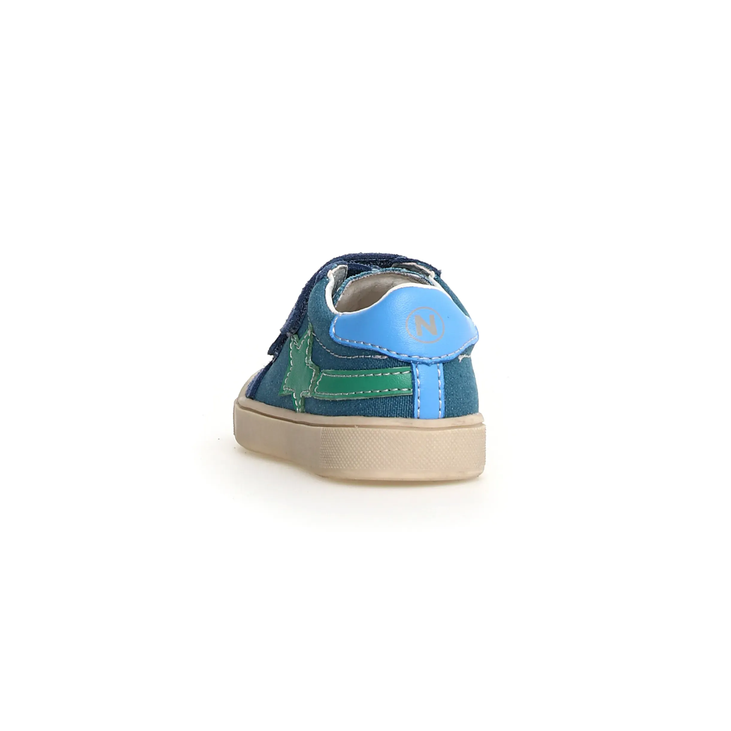 Naturino Boy's Singery Low Vl Casual Shoes - Jeans / Green