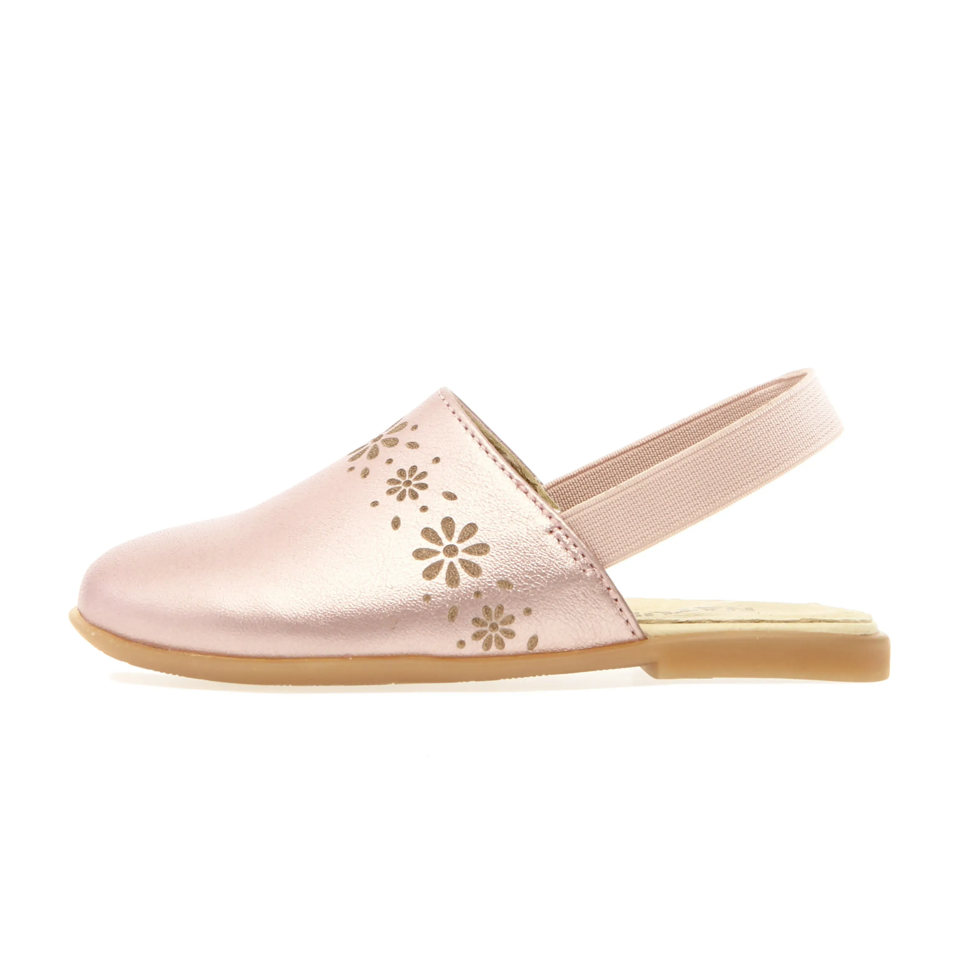 Naturino Girl's Callais Sandals - Metallic Cipria