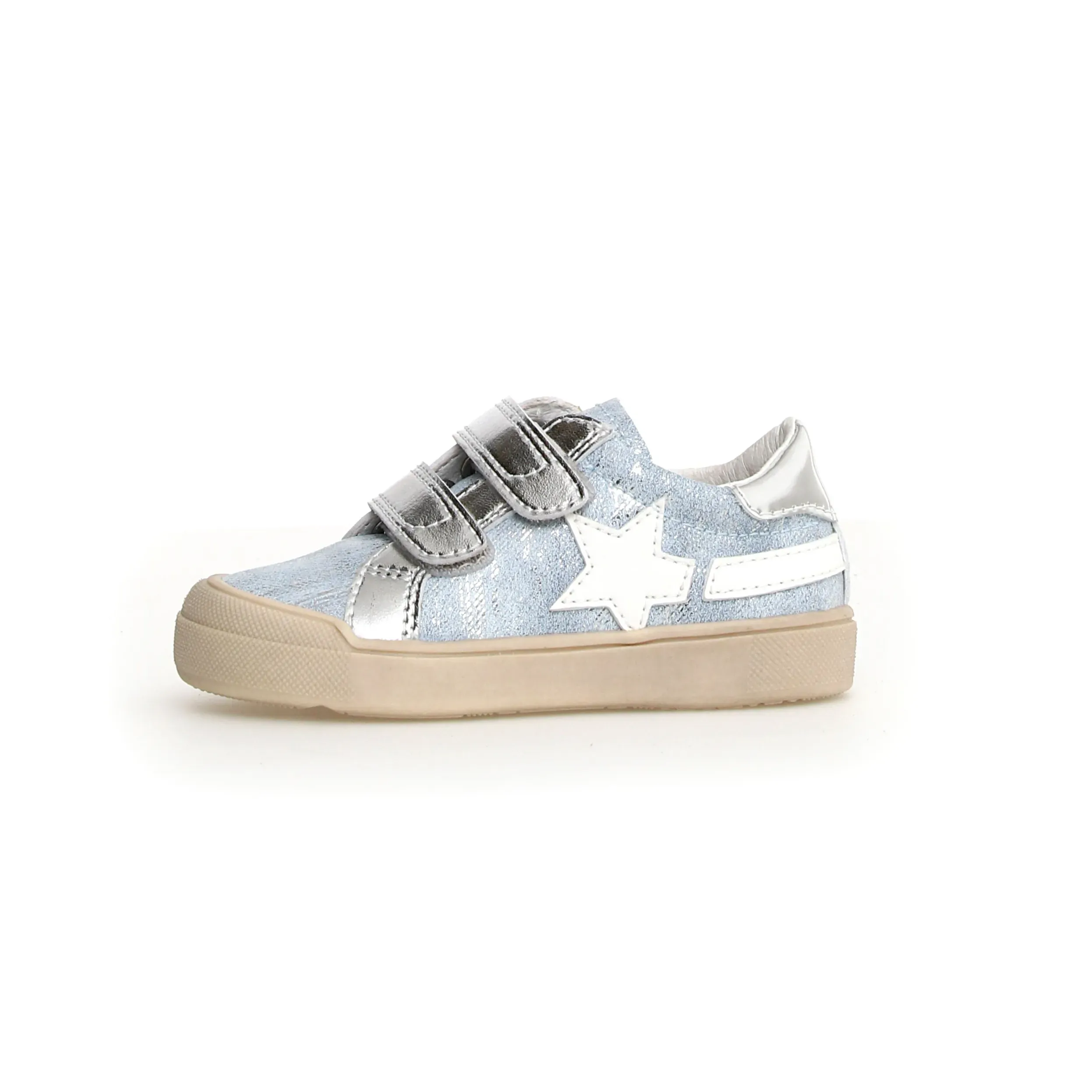Naturino Girl's Singery Low Vl Casual Shoes - Metallic Dream / Silver