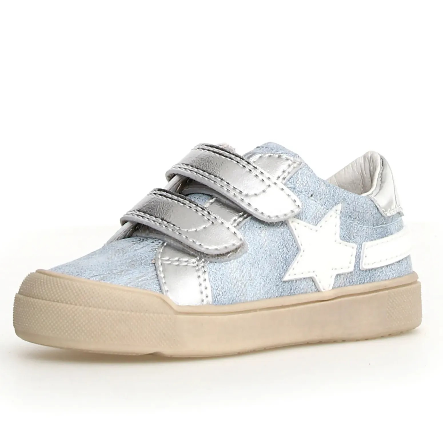 Naturino Girl's Singery Low Vl Casual Shoes - Metallic Dream / Silver