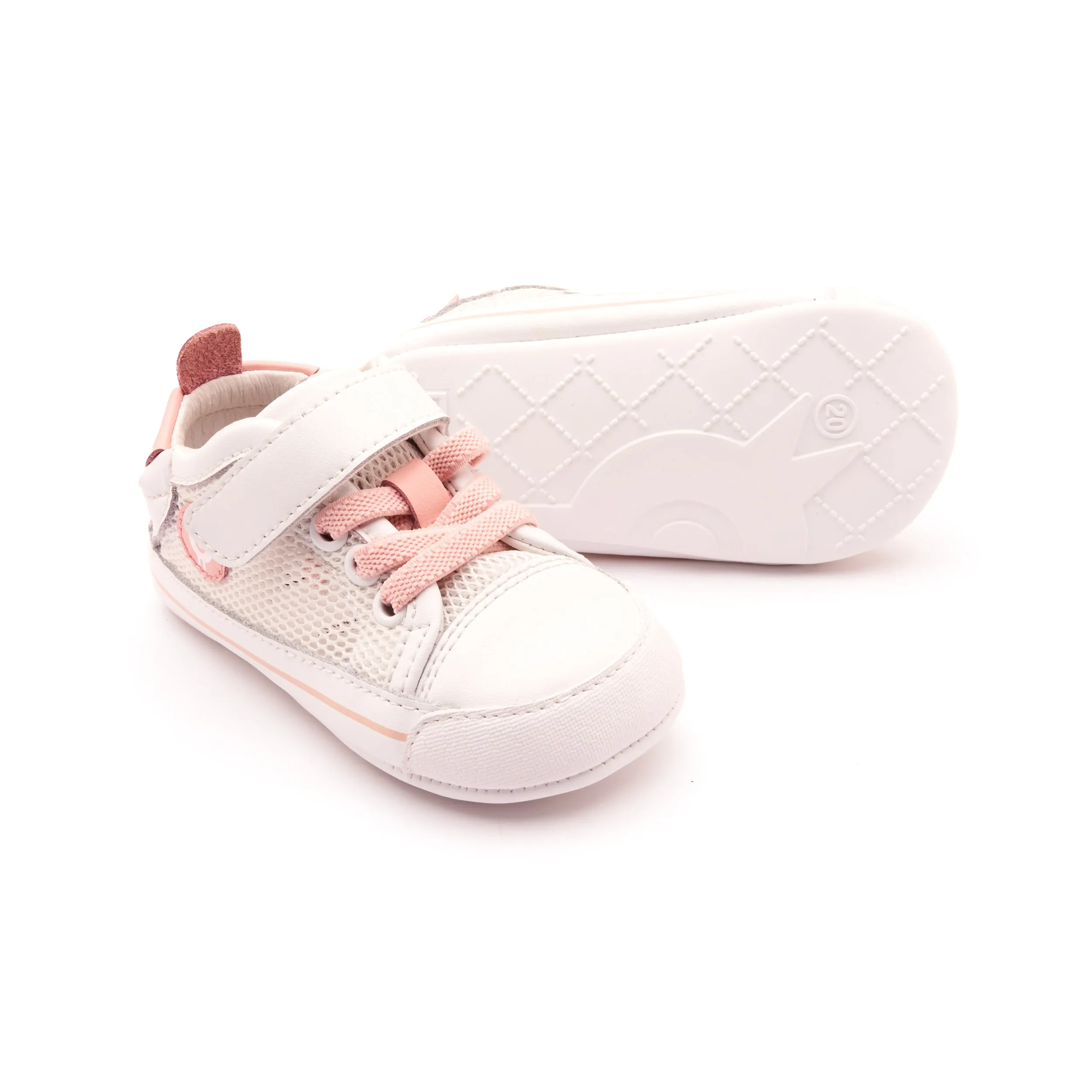Old Soles Boy's and Girl's 0083RT Baby Mesh Casual Shoes - Snow / Cipria / Snow Sole