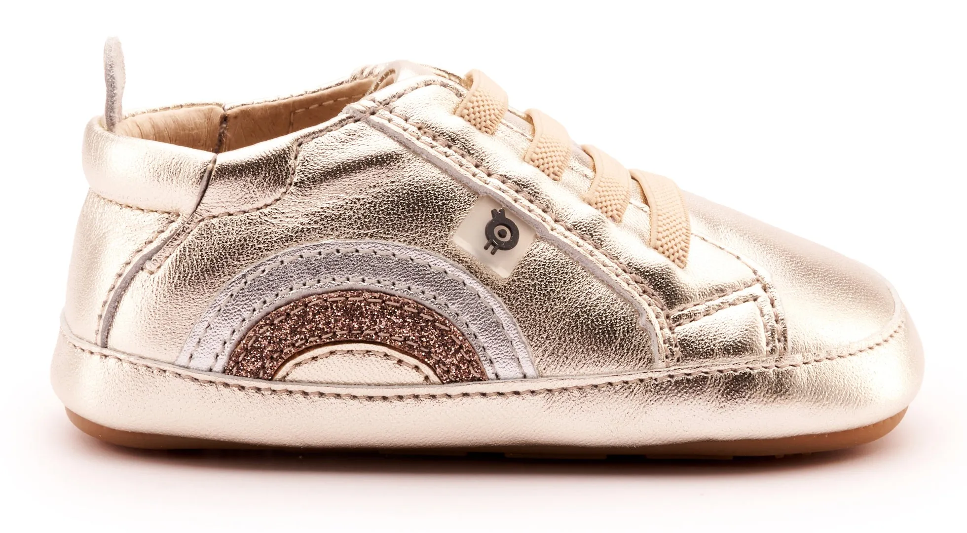 Old Soles Girl's 0071RT Rainbow Bub Casual Shoes - Titanium / Silver / Glam Choc / Gold