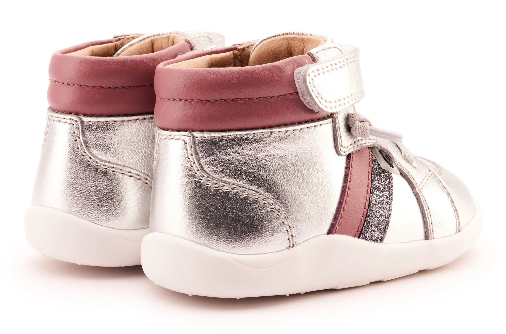 Old Soles Girl's 8044 Tar Ground Casual Shoes - Silver / Malva / Glam Gunmetal