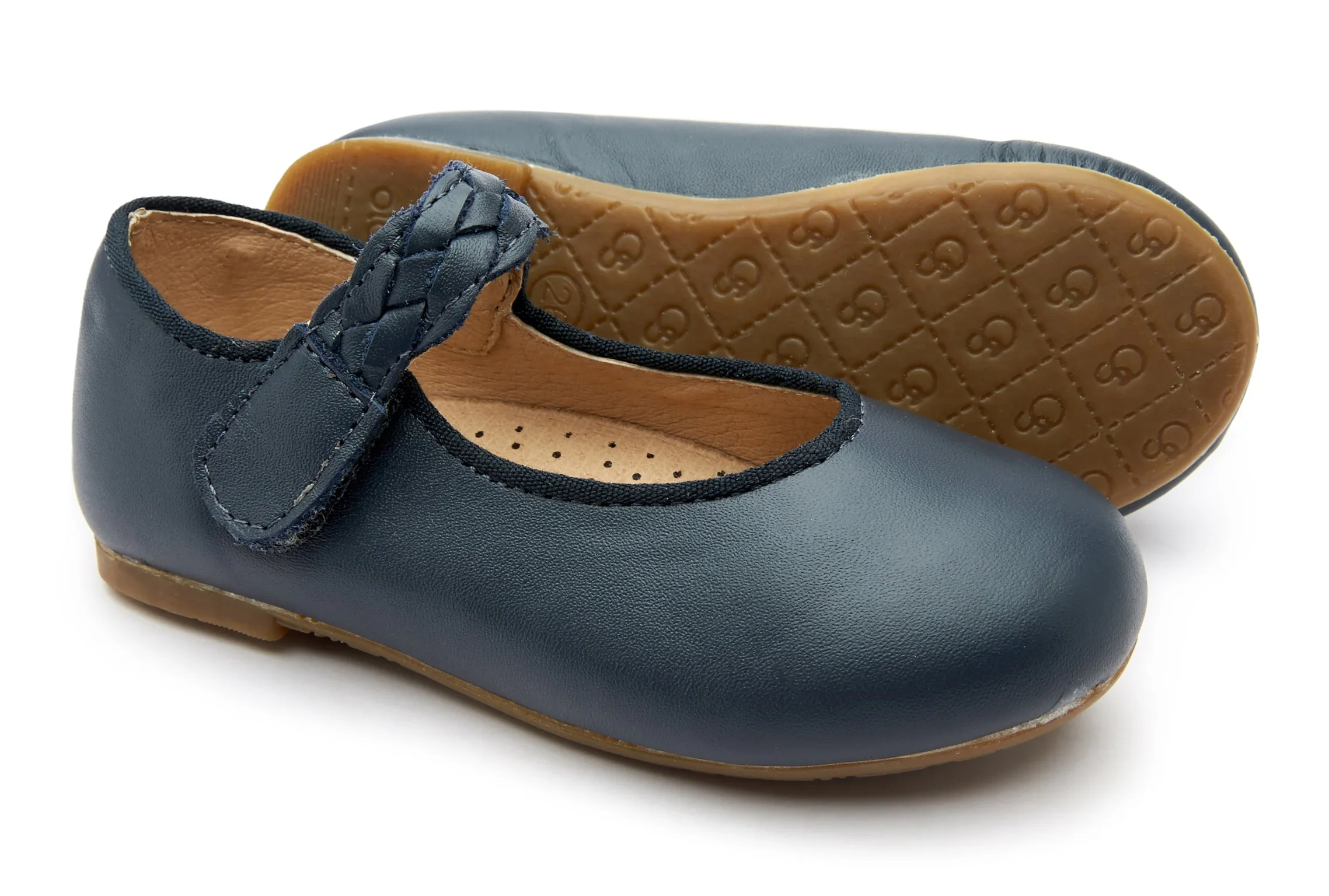 Old Soles Girl's 817 Lady Plat Shoes - Navy