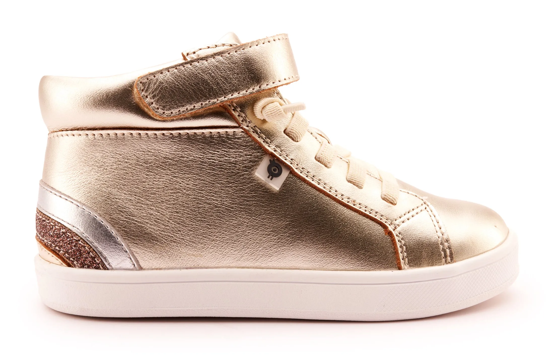 Old Soles Girl's and Boy's 1011 Sneaksta Rainbow Casual Shoes - Titanium / Silver / Glam Choc / Gold