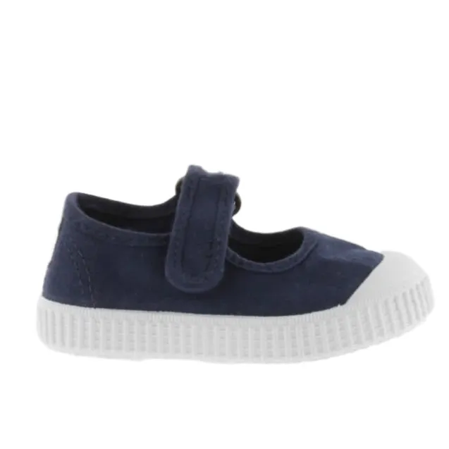 Victoria Girl's DREC Recycled Canvas Mary Jane Shoes - Marino