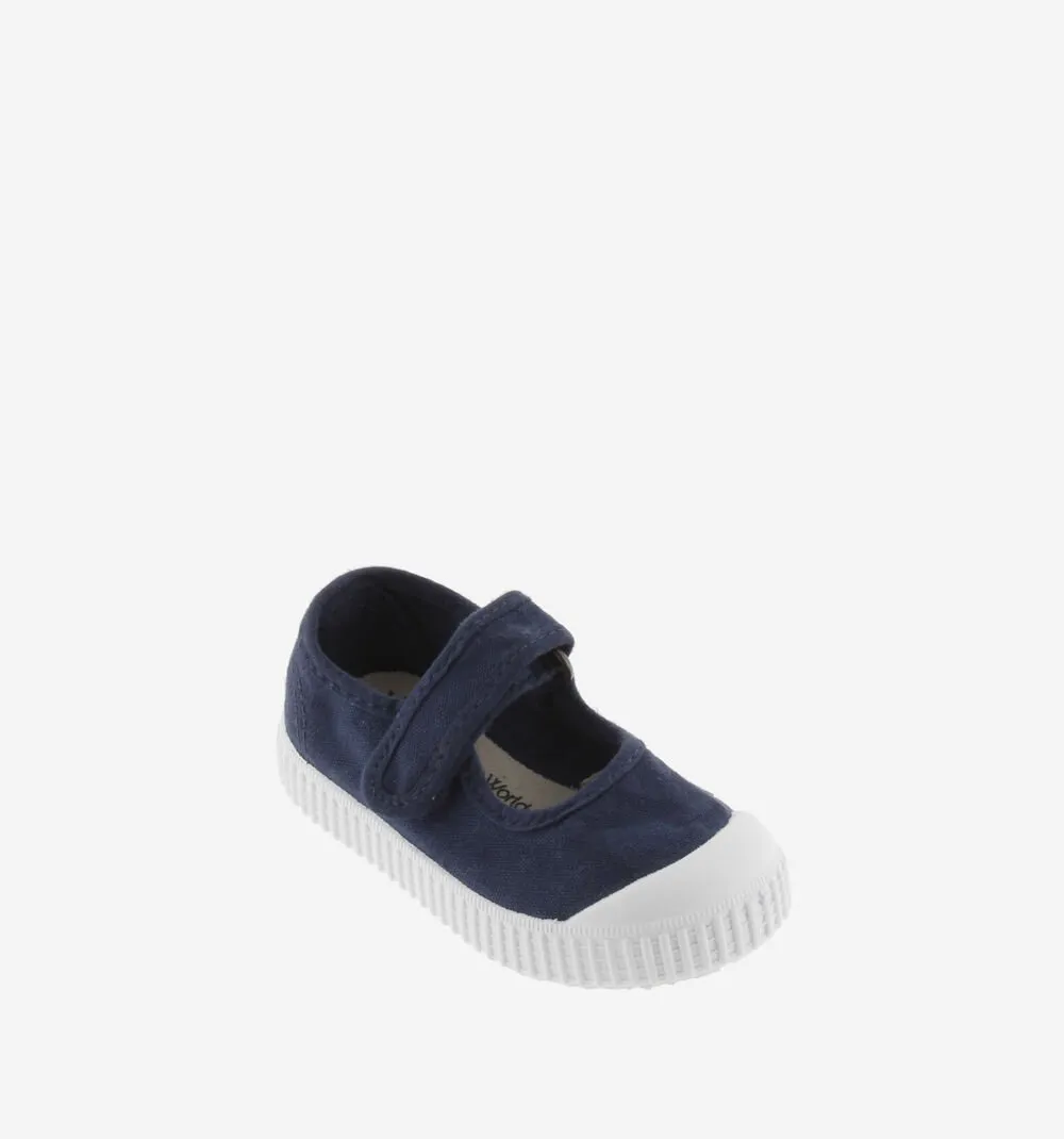 Victoria Girl's DREC Recycled Canvas Mary Jane Shoes - Marino