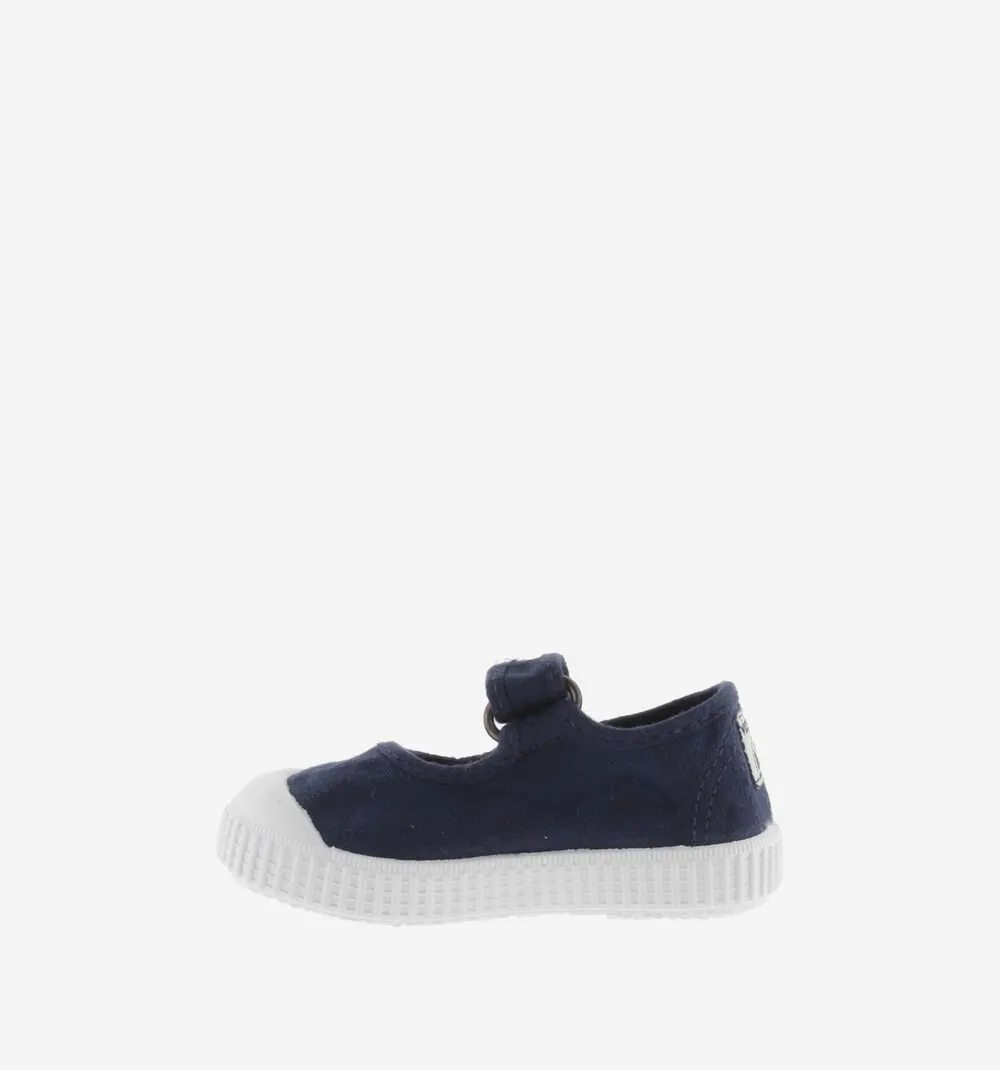 Victoria Girl's DREC Recycled Canvas Mary Jane Shoes - Marino