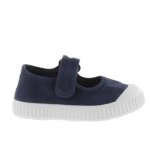 Victoria Girl's DREC Recycled Canvas Mary Jane Shoes - Marino