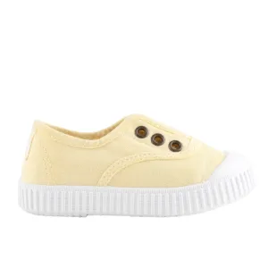 Victoria Girl's Inglesa DREC Canvas Trainers - Banana