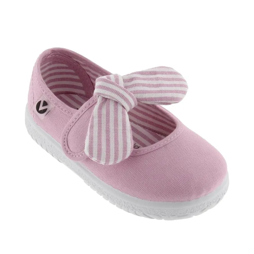Victoria Girl's OJALÁ Canvas Mary Jane Shoes - Petalo