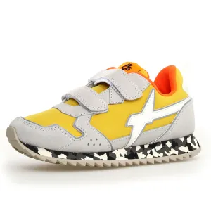 W6YZ Boy's And Girl's Jet Vl-J Casual Shoes - W6YZ White / Yellow