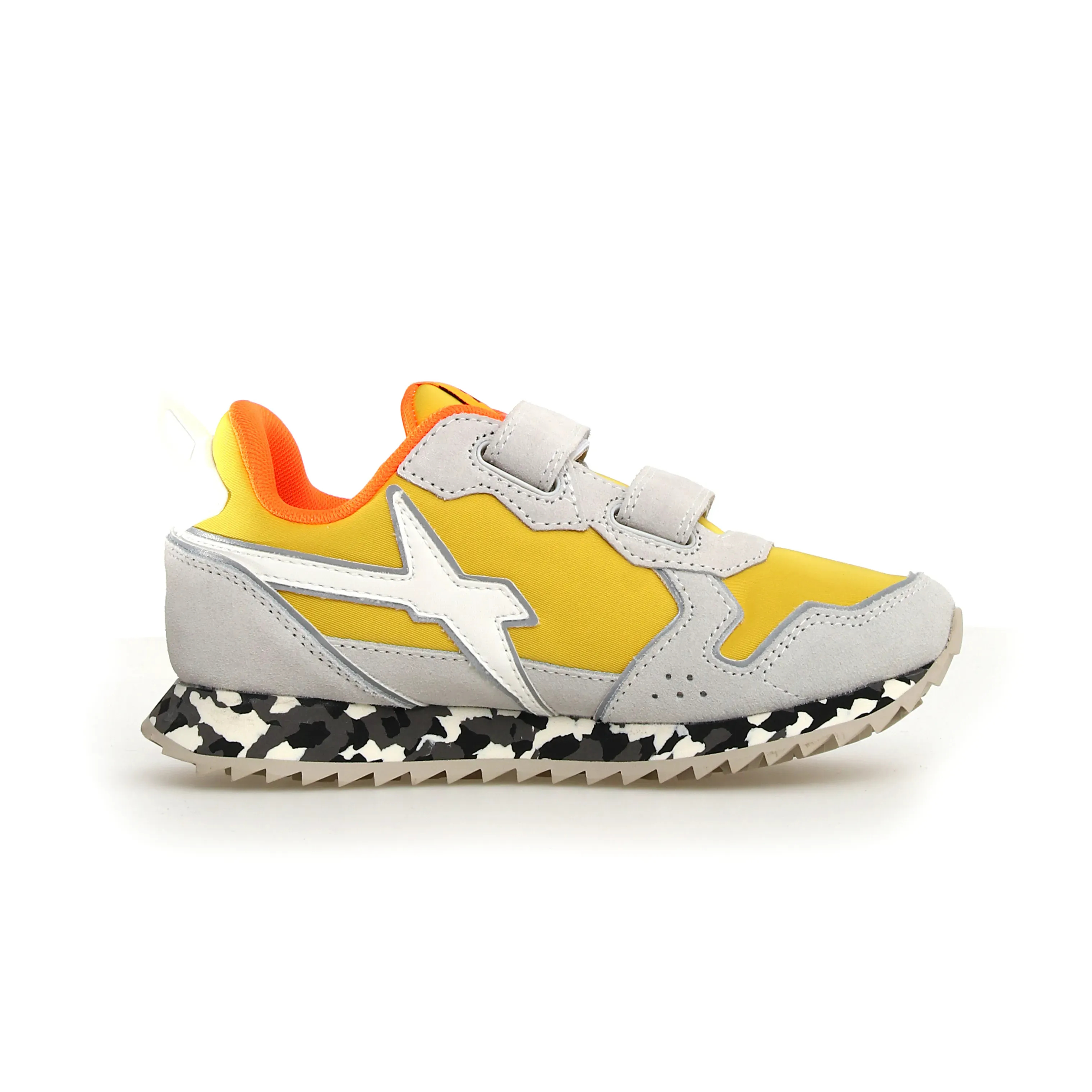 W6YZ Boy's And Girl's Jet Vl-J Casual Shoes - W6YZ White / Yellow