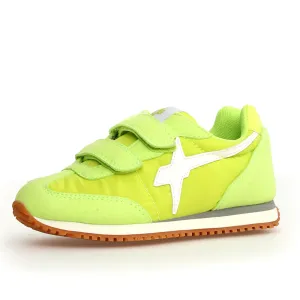 W6YZ Boy's And Girl's Samoa Vl-J Casual Shoes - Light Green / White / Yellow Fluo