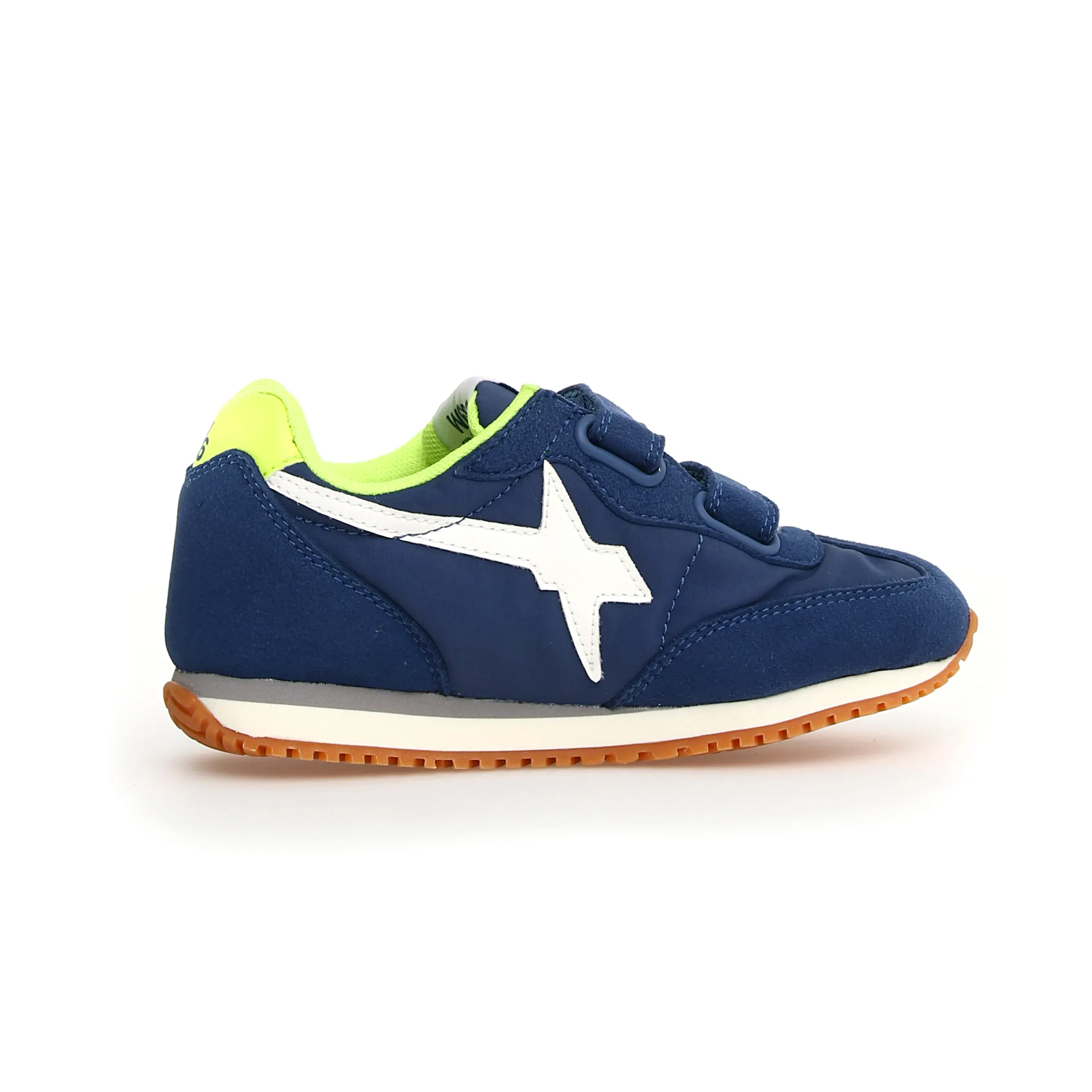 W6YZ Boy's Samoa Vl-J Casual Shoes - Azure / White / Yellow Fluo